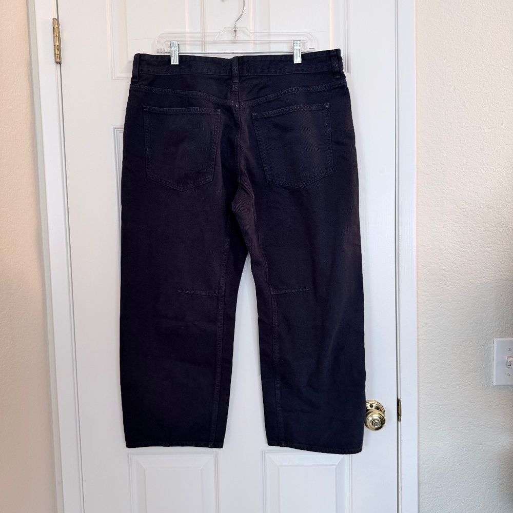 NWT Madewell Darted Barrel-Leg Jeans – Dark Rinse, Petite 31 (NW546) - Picture 3 of 5